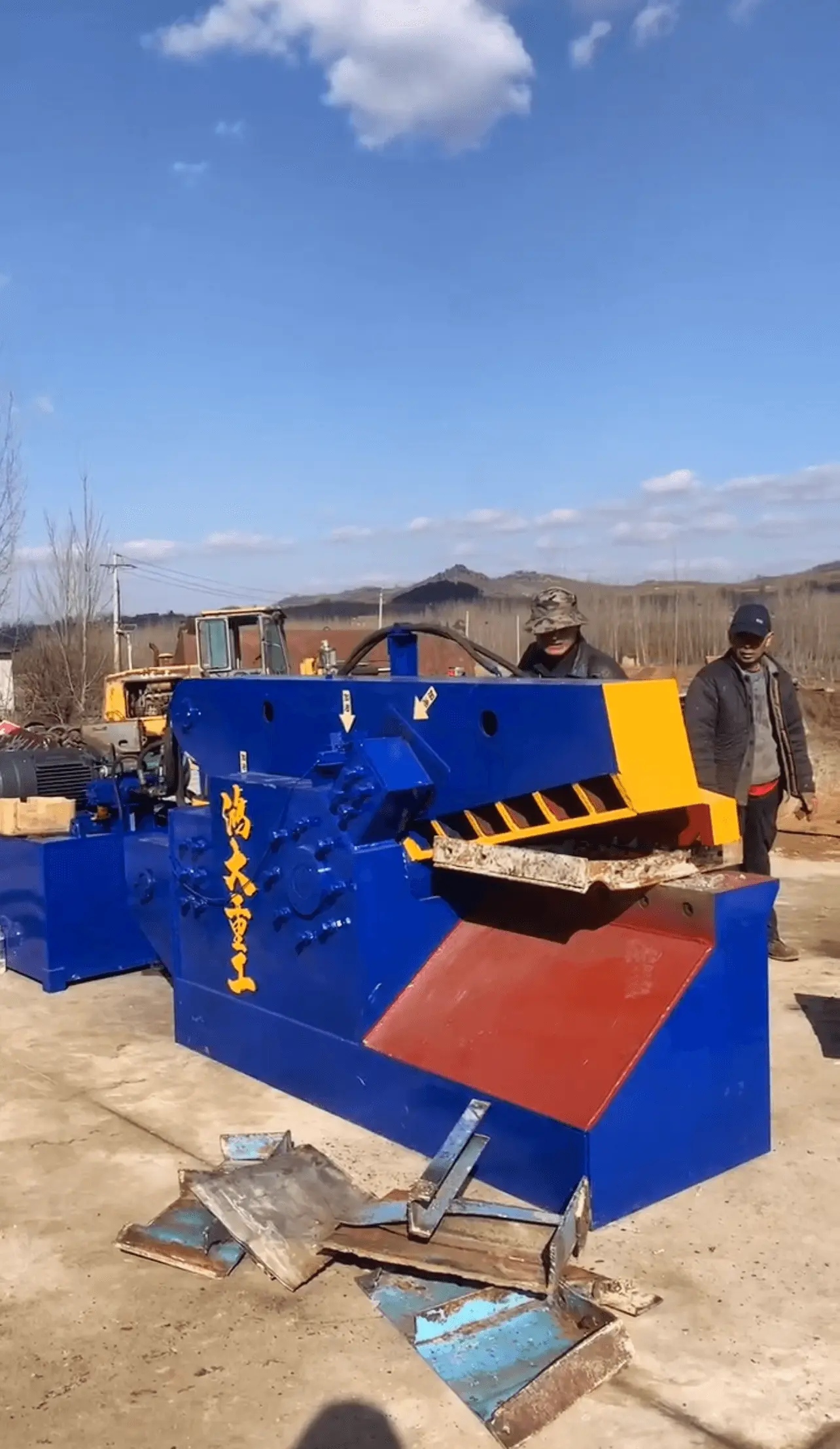 鳄鱼剪切机使用案例